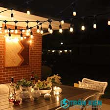 BÓNG LED BULB EDISON ST64 3W 8 day dui trang tri ngoai troi