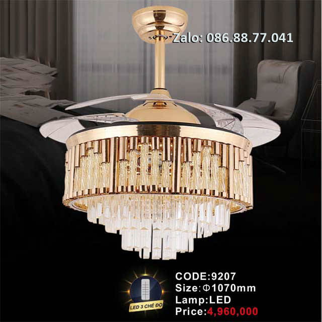 QUẠT TRẦN ĐÈN 9207 5 quat-tran-den-9207