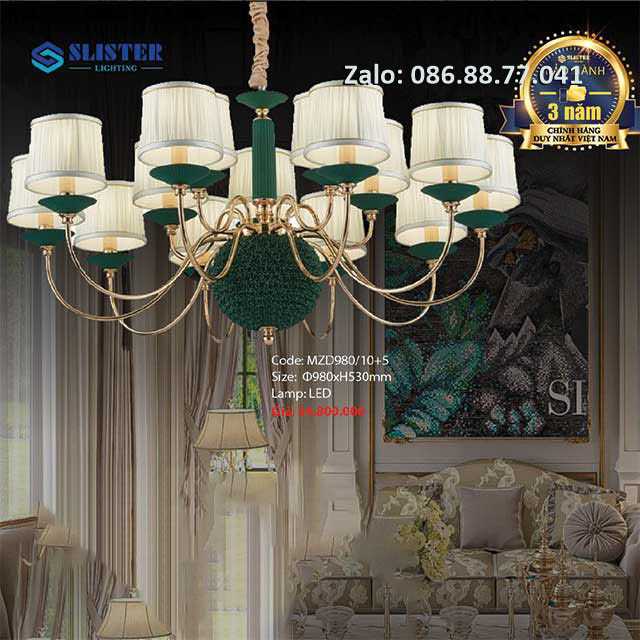 ĐÈN CHÙM TRANG TRÍ AURORA MZD980/10+5 5 den-chum-trang-tri-aurora-mzd980-105