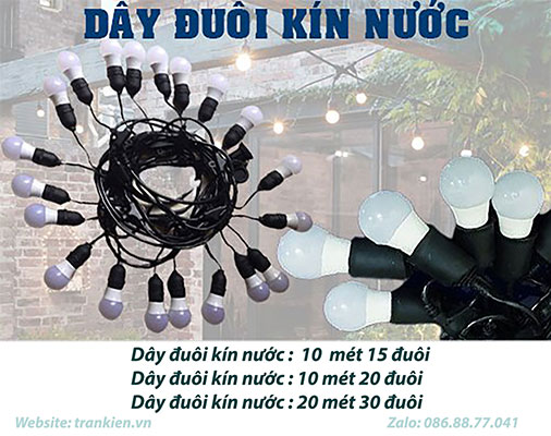 DÂY NGOÀI TRỜI 10M 20 ĐUI TRANG TRÍ 6 day-dui-den-trang-tri-san-vuon