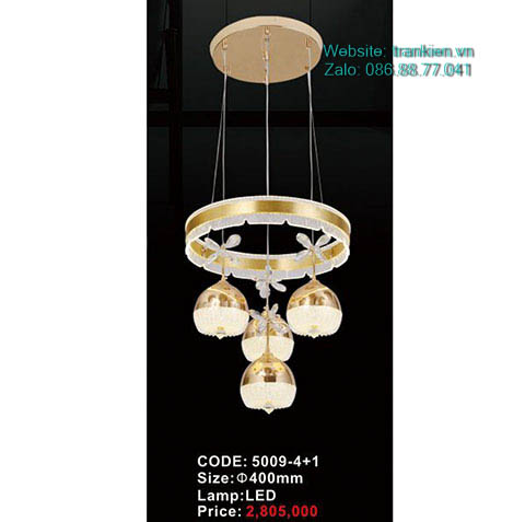 Đèn thả trang trí 5009-4+1 5 den-tha-trang-tri-5009-41
