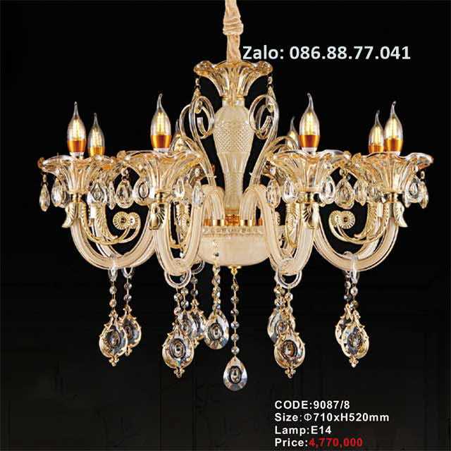 Đèn chùm pha lê nến 9087/8 5 den-chum-pha-le-nen-9087-8