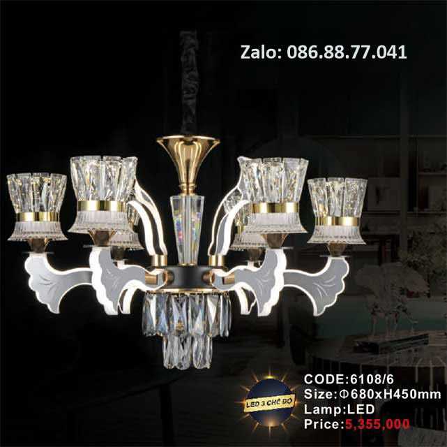Đèn chùm led trang trí 6108/6 5 den-chum-led-trang-tri-6108-6