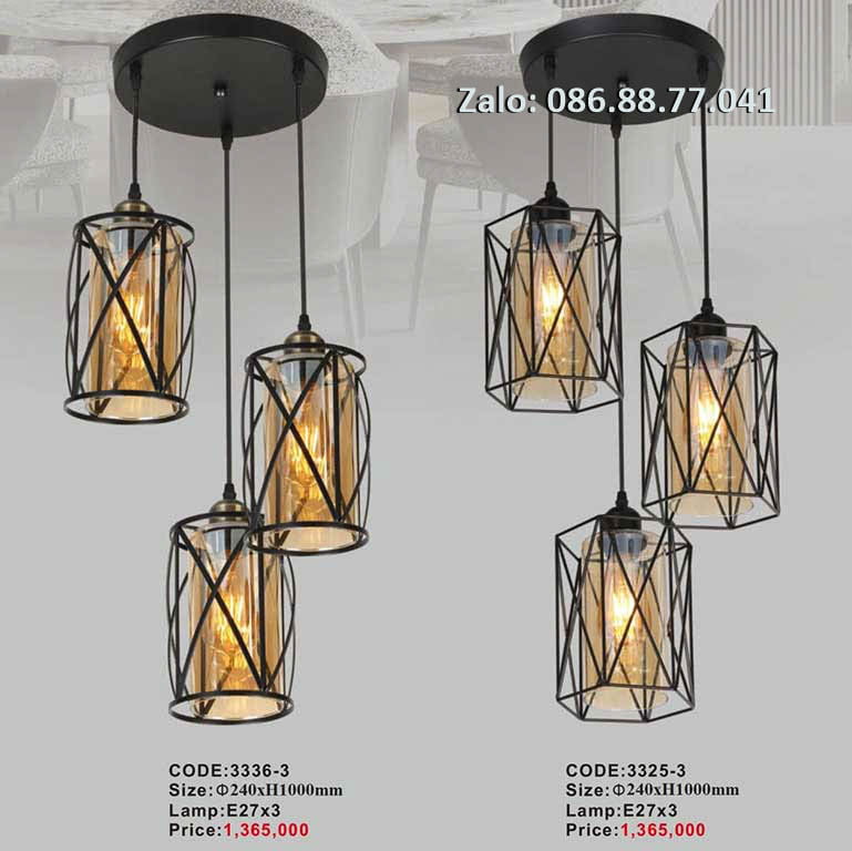 Đèn thả lồng sắt 3351-3 7 den-tha-long-sat-3336-3