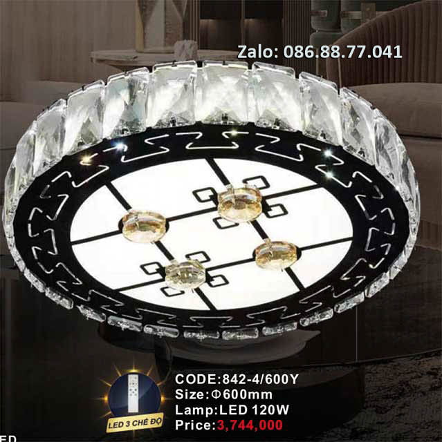 Đèn mâm Led ốp trần 842-1/600Y 6 den-mam-led-op-tran-842-4-600y