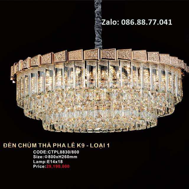 Đèn thả pha lê K9 CTPL8830/800 5 den-tha-pha-le-k9-ctpl8830-800