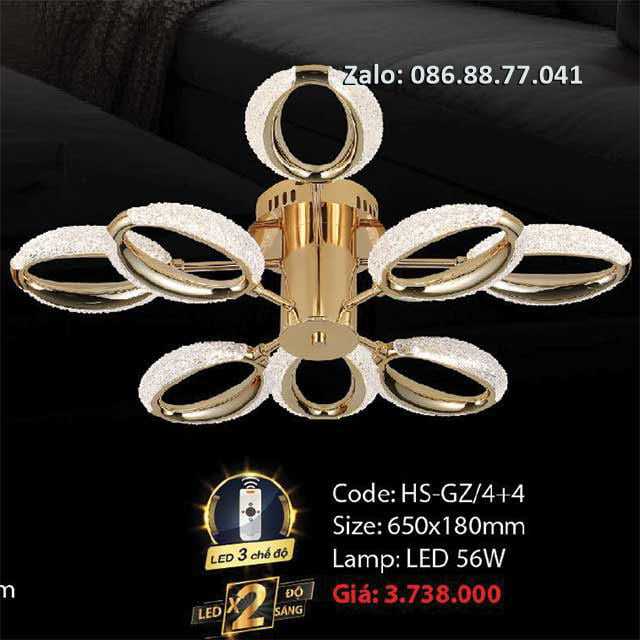 Đèn ốp trần hiện đại HS-GZ/4+4 7 den-op-tran-cao-cap-hs-gz-4+4