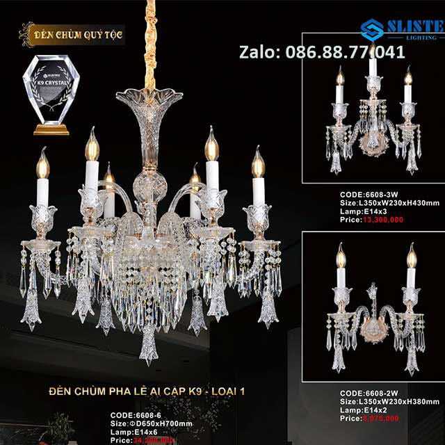 Đèn chùm pha lê nến 6608-8+4 7 den-chum-pha-le-nen-6608-6
