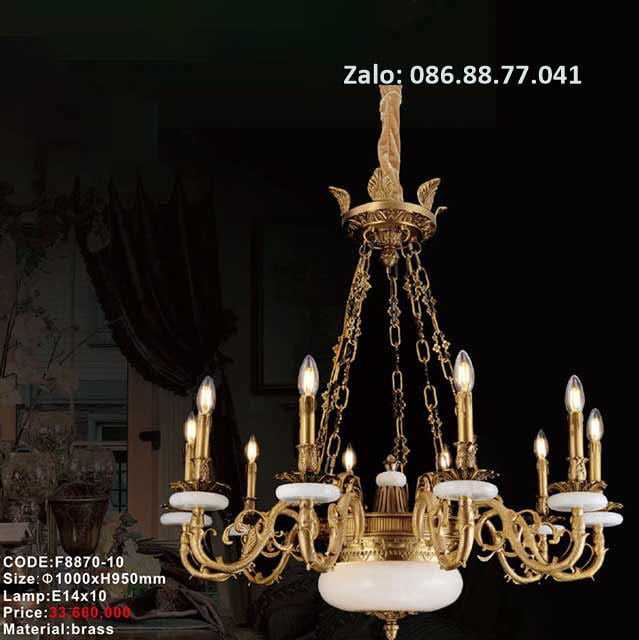 Đèn Chùm Đồng đá F8871-8 7 den-chum-dong-da-f8870-10
