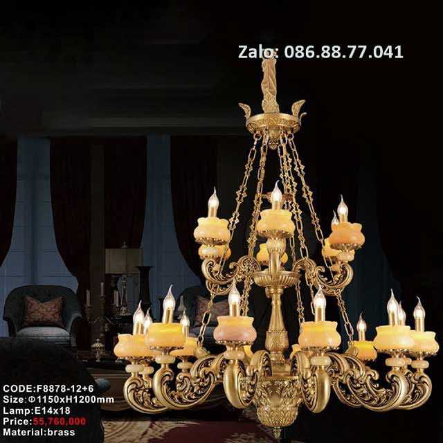Đèn Chùm Đồng đá F8879-10+5 7 den-chum-dong-da-f8878-126
